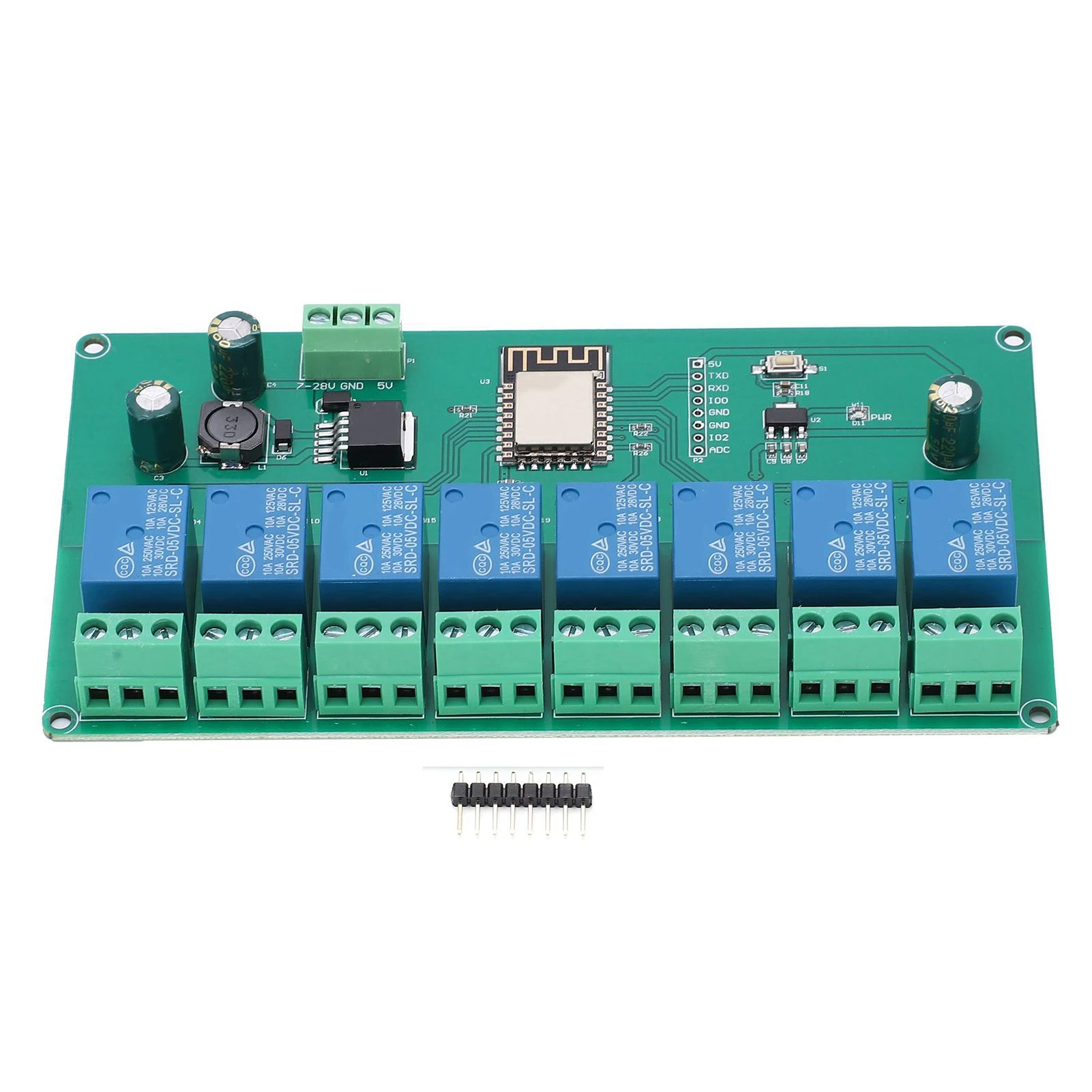 ESP8266 Relay Module Relay Module Relay Module WIFI 8‑Channel ESP8266 Development Board for Wireless Control 7‑28V / 5V
ESP8266 Relay Module Relay Module Relay Module WIFI 8‑Channel ESP8266 Development Board for Wireless Control 7‑28V / 5V