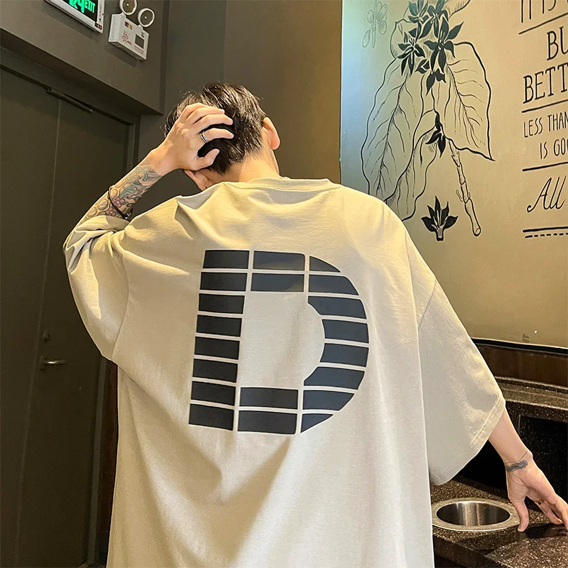 Summer American Letter Printed Pullovers Casual O-Neck Men's Clothing Short Sleeve Vintage High Street Loose Handsome T-shirts
Summer American Letter Printed Pullovers Casual O-Neck Men's Clothing Short Sleeve Vintage High Street Loose Handsome T-shirts