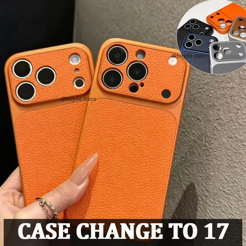 Case For iPhone 17 Pro Max 16 15 14 Luxury Lychee Leather Phone Change to 17 Full Camera Matte Shockproof Cover
Case For iPhone 17 Pro Max 16 15 14 Luxury Lychee Leather Phone Change to 17 Full Camera Matte Shockproof Cover