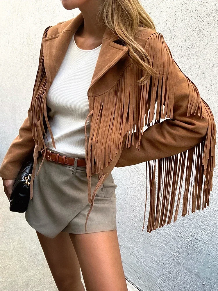 Streetwear Short Genuine Leather Suede Jacket for Women 2026 High-end Simple Real Sheepskin Fringed Motorcycle Leather Jackets
Streetwear Short Genuine Leather Suede Jacket for Women 2026 High-end Simple Real Sheepskin Fringed Motorcycle Leather Jackets
