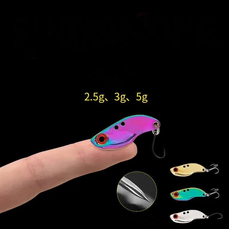Fishing Micro Small Metal VIB Lure 2.5g 3.5g 5g JIG Long Casting Spoons Artificial Vibration Lures Single Hook
Fishing Micro Small Metal VIB Lure 2.5g 3.5g 5g JIG Long Casting Spoons Artificial Vibration Lures Single Hook