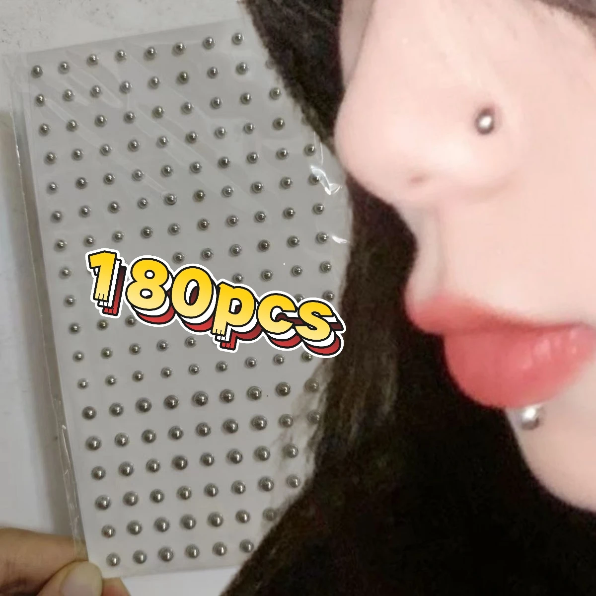 Silver Non Piercing Lip Nails Sticker Selfadhesive Waterproof Reusable Fake Lip Nail Eyebrow Nose Ring Body Belly Button Jewelry
Silver Non Piercing Lip Nails Sticker Selfadhesive Waterproof Reusable Fake Lip Nail Eyebrow Nose Ring Body Belly Button Jewelry