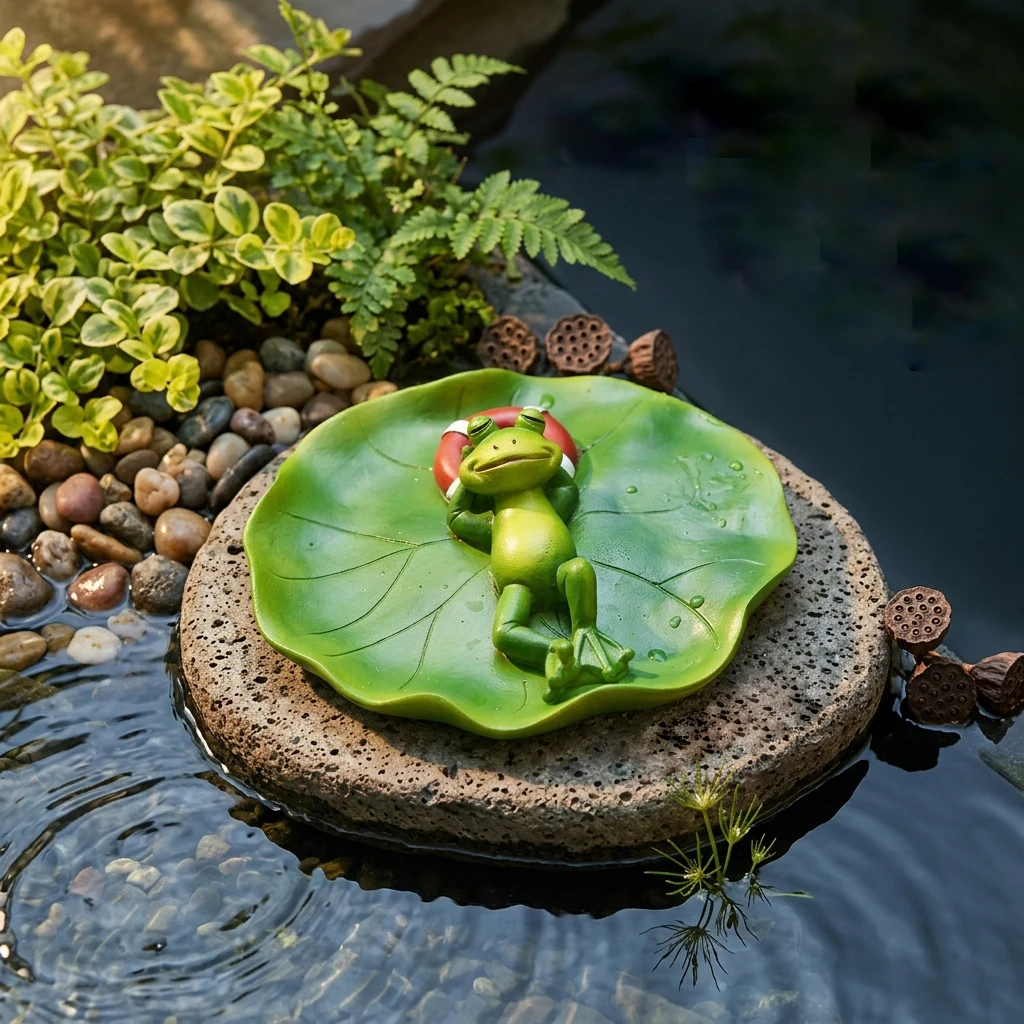 Floating Resin Frog Decoration Floating Frog Statue Garden Statue As Shown Realistic Texture Finish Lifelike Animal Design
Floating Resin Frog Decoration Floating Frog Statue Garden Statue As Shown Realistic Texture Finish Lifelike Animal Design