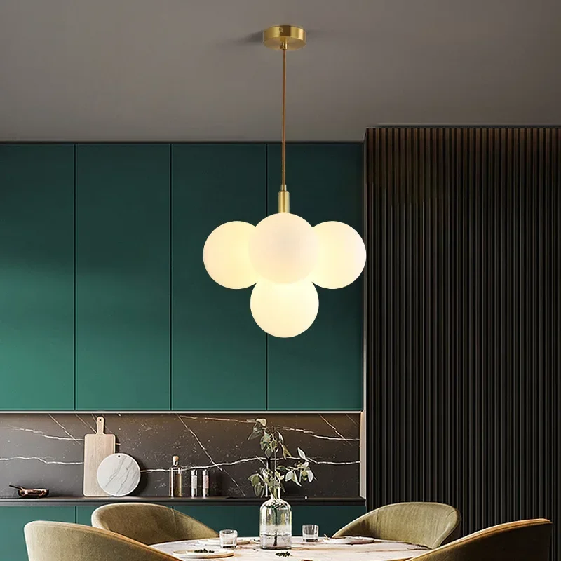 Nordic Copper Chandelier For Living Room Bedroom Restaurant Modern Ceiling Chandelier Glass bal Light Fixture
Nordic Copper Chandelier For Living Room Bedroom Restaurant Modern Ceiling Chandelier Glass bal Light Fixture