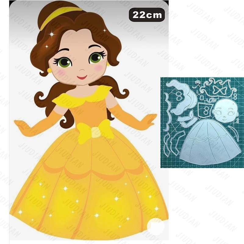 New 22cm Big Princess Cutting Dies DIY Paste Handicrafts Metal Cutting Blade Mold Production of Relief Album Greetingcards
New 22cm Big Princess Cutting Dies DIY Paste Handicrafts Metal Cutting Blade Mold Production of Relief Album Greetingcards