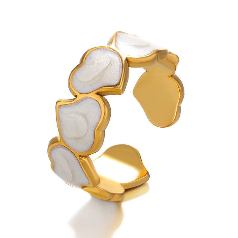 Stainless Steel Dripping Oil Love Heart Rings for Women Aesthetic Open Finger Rings Fashion Jewelry Engagement Rings for women
Stainless Steel Dripping Oil Love Heart Rings for Women Aesthetic Open Finger Rings Fashion Jewelry Engagement Rings for women