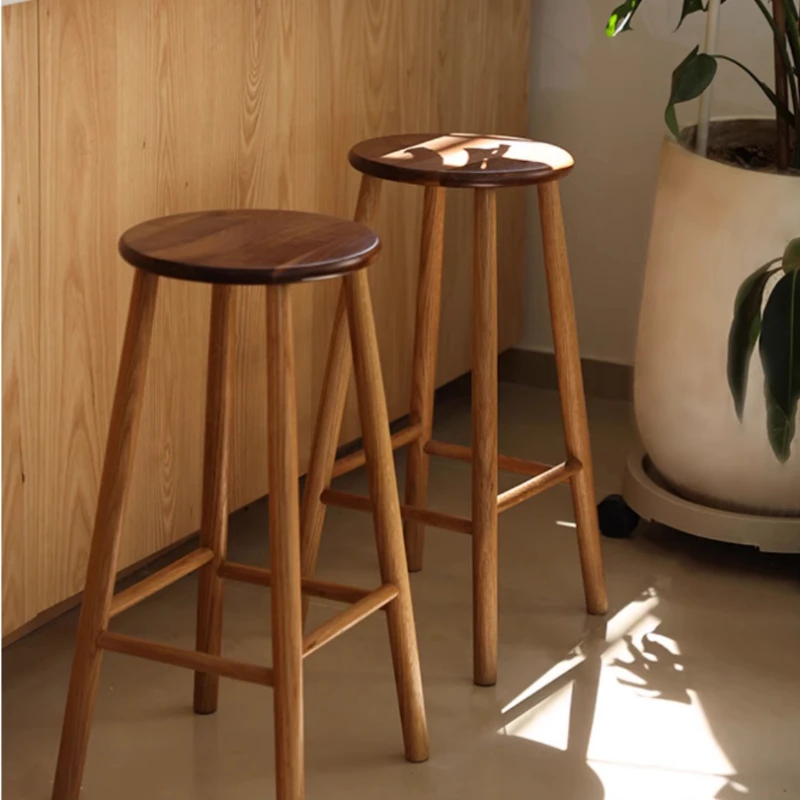 Nordic Solid Wood Dining Stool Mortise and Tenon Workmanship Round Seat Living Room Bar Stools Sturdy Home Furniture for Kitchen
Nordic Solid Wood Dining Stool Mortise and Tenon Workmanship Round Seat Living Room Bar Stools Sturdy Home Furniture for Kitchen