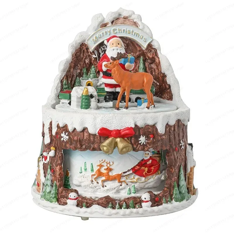 JMZ Music Box Christmas Decoration Ornament for Elderly Kids Creative Mini Train Model Holiday Home Scene Arrangement Gift
JMZ Music Box Christmas Decoration Ornament for Elderly Kids Creative Mini Train Model Holiday Home Scene Arrangement Gift