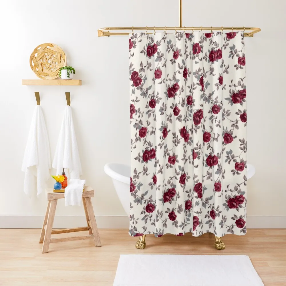 Vintage cute burgundy gray floral pattern Shower Curtain Window Shower Set For Bathroom Curtain
Vintage cute burgundy gray floral pattern Shower Curtain Window Shower Set For Bathroom Curtain