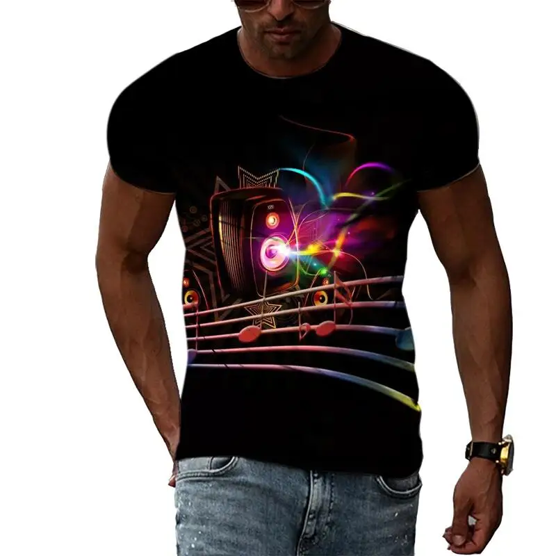 Summer Fashion Music Notes and Pictures of Flames T-Shirts For Men Casual Print Tees Hip Hop Personality Round Neck Short Sleeve
Summer Fashion Music Notes and Pictures of Flames T-Shirts For Men Casual Print Tees Hip Hop Personality Round Neck Short Sleeve
