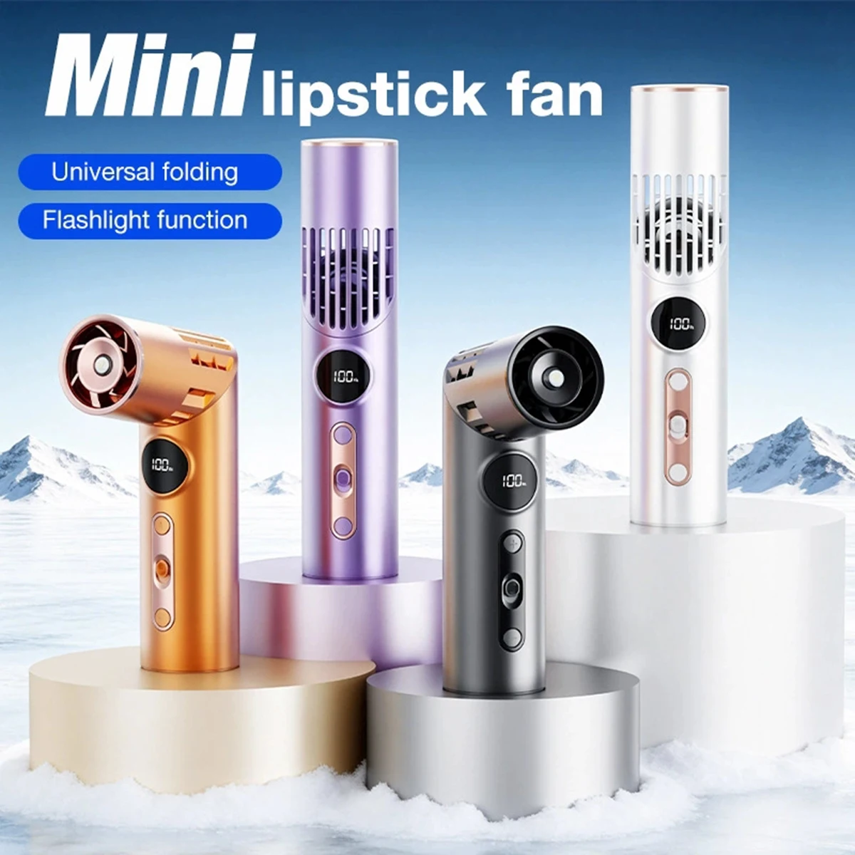 Lipstick Fan Multi-functional Mini Fan LED Flashlight Outdoor Portable Handheld Small Fan Rechargeable Hanging Mini Pocket Fan
Lipstick Fan Multi-functional Mini Fan LED Flashlight Outdoor Portable Handheld Small Fan Rechargeable Hanging Mini Pocket Fan
