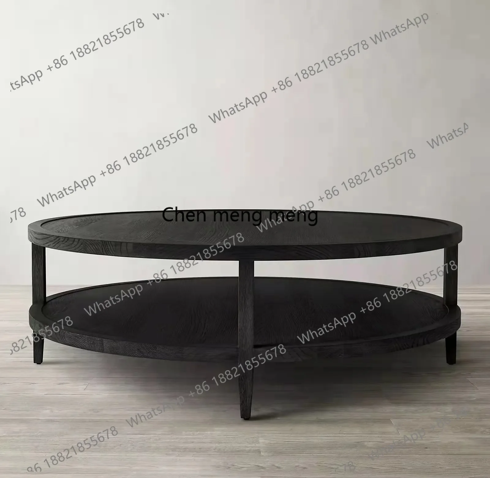 American country solid wood small apartment living room round coffee table French distressed retro home tea table coffee table
American country solid wood small apartment living room round coffee table French distressed retro home tea table coffee table