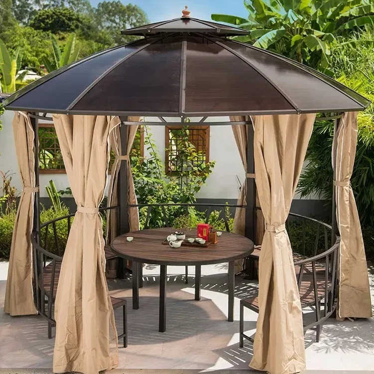 Courtyard Gazebo Round Outdoor Movable Villa Open-air Garden Leisure Pavilion Rain Canopy Terrace Roof Awning
Courtyard Gazebo Round Outdoor Movable Villa Open-air Garden Leisure Pavilion Rain Canopy Terrace Roof Awning