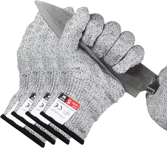 2Pair Grade Level 5 Protection Safety Anti Cut Gloves Kitchen Cut Resistant Gloves for Fish Meat Cutting Safety Gloves
2Pair Grade Level 5 Protection Safety Anti Cut Gloves Kitchen Cut Resistant Gloves for Fish Meat Cutting Safety Gloves