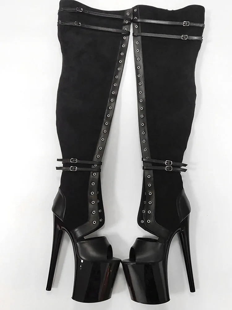 Pole Dance Stripper Heels 20cm Sexy Fetish Shoes Hollow Nightclub Gothic Over The Knee Platform Boots Lace Up Mature Women Model
Pole Dance Stripper Heels 20cm Sexy Fetish Shoes Hollow Nightclub Gothic Over The Knee Platform Boots Lace Up Mature Women Model