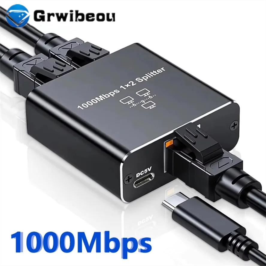 Gigabit Ethernet Switch Rj45 Splitter LAN Gigabit Extension Adapter 1000Mbps Network Connector 1 to2 For PC Laptop TV Box Router
Gigabit Ethernet Switch Rj45 Splitter LAN Gigabit Extension Adapter 1000Mbps Network Connector 1 to2 For PC Laptop TV Box Router