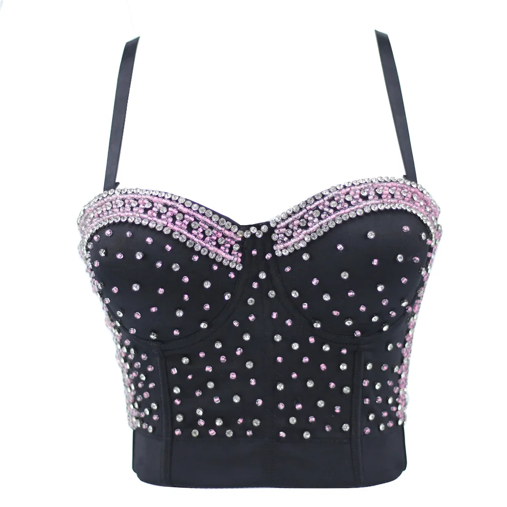 Beaded Diamonds Heavy Fishbone Shaping Corset Nightclub Sexy Clothes European And American Style Sling Waistband Bra
Beaded Diamonds Heavy Fishbone Shaping Corset Nightclub Sexy Clothes European And American Style Sling Waistband Bra