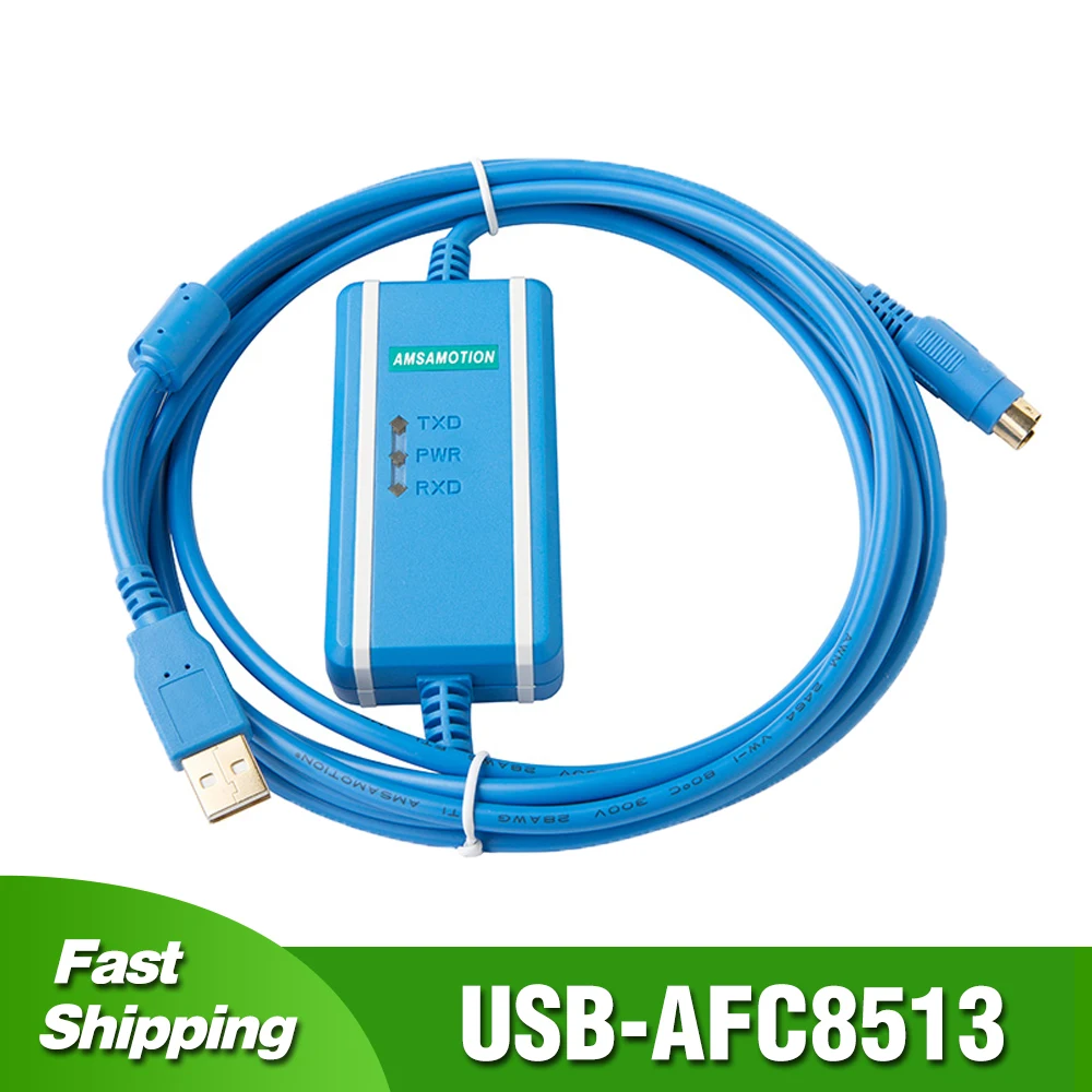 USB-AFC8513 Programming Cable for Panasonic FP0 FP2 FP-X FP-M PLC Nais GT10 GT30 Touch Panel Cable DFP0-U2
USB-AFC8513 Programming Cable for Panasonic FP0 FP2 FP-X FP-M PLC Nais GT10 GT30 Touch Panel Cable DFP0-U2