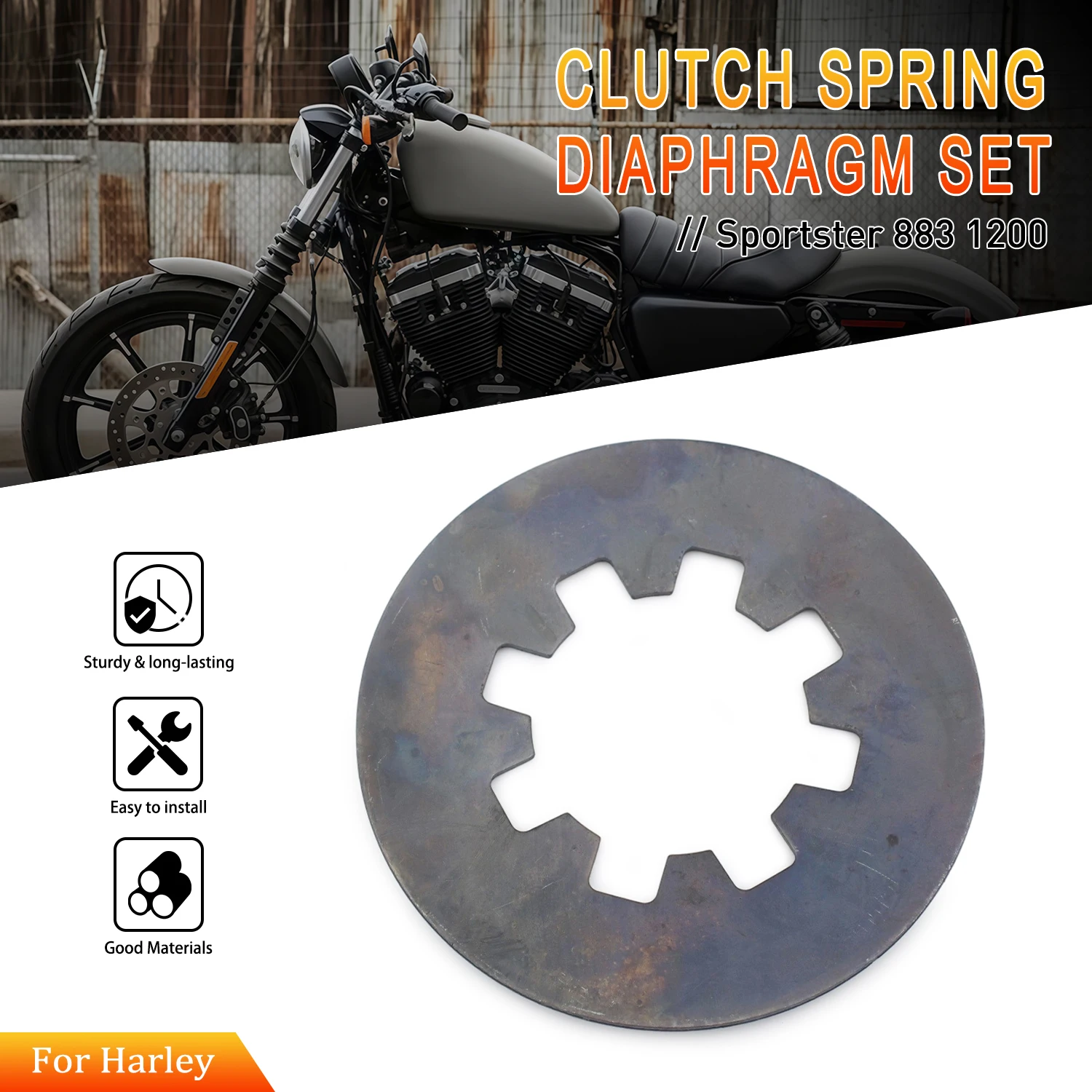 For Iron 883 1200 Roadster Forty Eight Sportster Softail Dyna Fat Boy 37871-90 36792-91 Motorcycle Clutch Spring Diaphragm Kit
For Iron 883 1200 Roadster Forty Eight Sportster Softail Dyna Fat Boy 37871-90 36792-91 Motorcycle Clutch Spring Diaphragm Kit