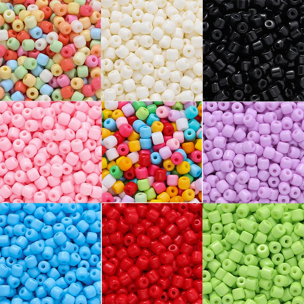 100pcs/Lots 4.5×4.5mm Glass Solid Color Beads Cylindrical Spacer Beads for DIY Necklace Bracelet Earring Jewelry Making Supplies
100pcs/Lots 4.5×4.5mm Glass Solid Color Beads Cylindrical Spacer Beads for DIY Necklace Bracelet Earring Jewelry Making Supplies