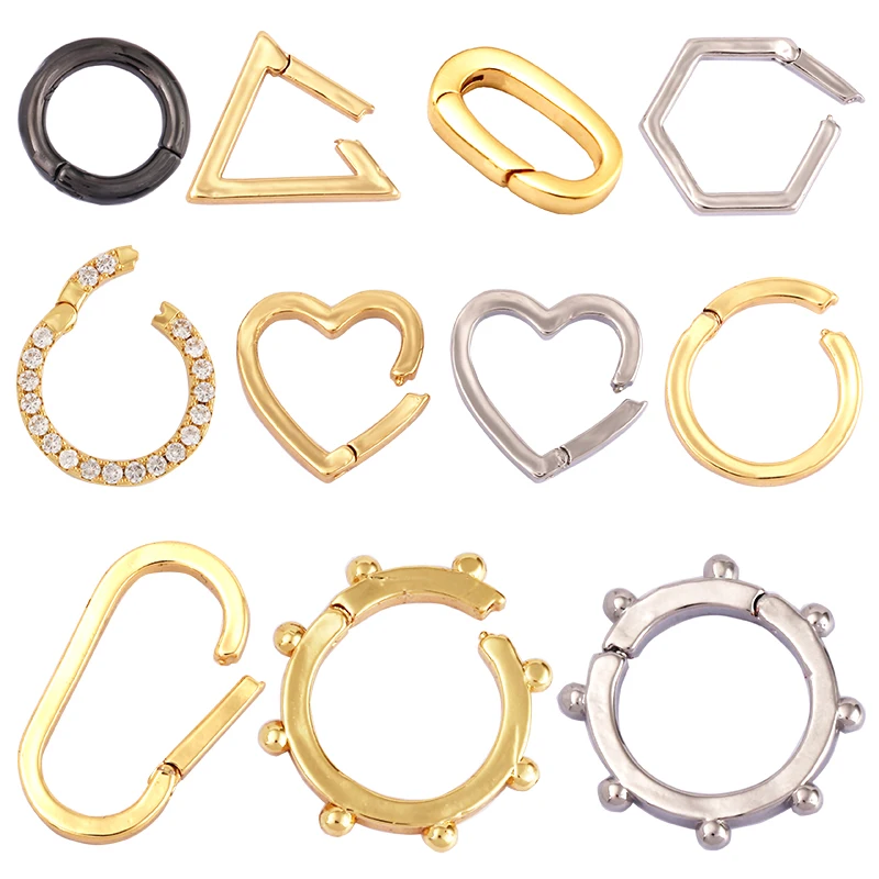 Clip Click on Gate Lock Round Donut Jewelry Spring Clasp Gold Black Rose,WHOLESALE Handmake Components Findings Supplies L48
Clip Click on Gate Lock Round Donut Jewelry Spring Clasp Gold Black Rose,WHOLESALE Handmake Components Findings Supplies L48