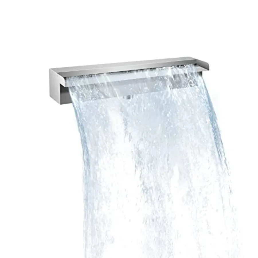 Pool Waterfall Fountains 17.7 Inches, Stainless Steel Rectangular Pool Waterfall Spillway with Pipe Connector for Indoor/Outdoo
Pool Waterfall Fountains 17.7 Inches, Stainless Steel Rectangular Pool Waterfall Spillway with Pipe Connector for Indoor/Outdoo