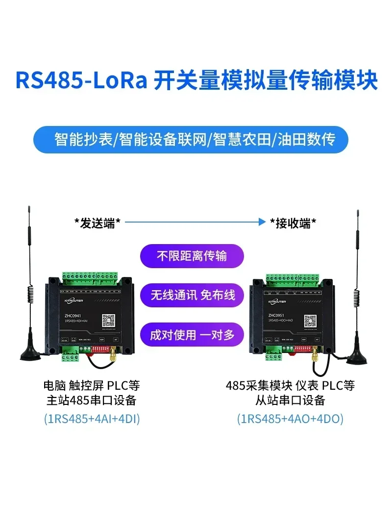 new Lora switch analog wireless transmission RTU acquisition conversion communication module ZHC0941
new Lora switch analog wireless transmission RTU acquisition conversion communication module ZHC0941