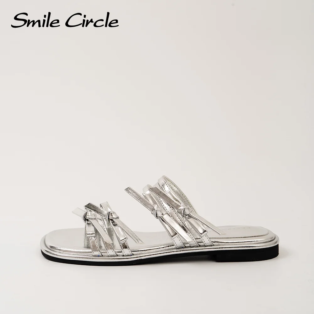 Женские сандалии Smile Circle, летние однотонные удобные повседневные модные универсальные сандалии на плоской подошве
Женские сандалии Smile Circle, летние однотонные удобные повседневные модные универсальные сандалии на плоской подошве