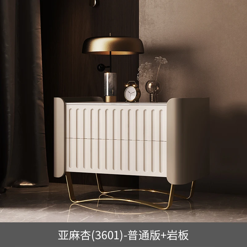 Luxury bedside table leather small apartment advanced sense intelligent minimalist modern bedside cabinet
Luxury bedside table leather small apartment advanced sense intelligent minimalist modern bedside cabinet