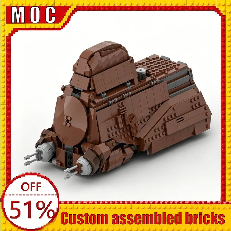 NEW 1096 PCS Federation MTT 75435 Modification War Series Separatist Troop Transport MOC Model Building Blocks DIY Assembly Gift
NEW 1096 PCS Federation MTT 75435 Modification War Series Separatist Troop Transport MOC Model Building Blocks DIY Assembly Gift