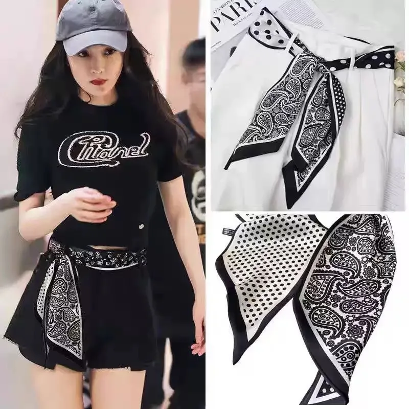 Long Printed Head Scarf Skinny Silky Satin Neck Ribbon Women's57” X 5.5”Thin Hair Bow Tie Band Belt Hat Wrap For Bag
Long Printed Head Scarf Skinny Silky Satin Neck Ribbon Women's57” X 5.5”Thin Hair Bow Tie Band Belt Hat Wrap For Bag