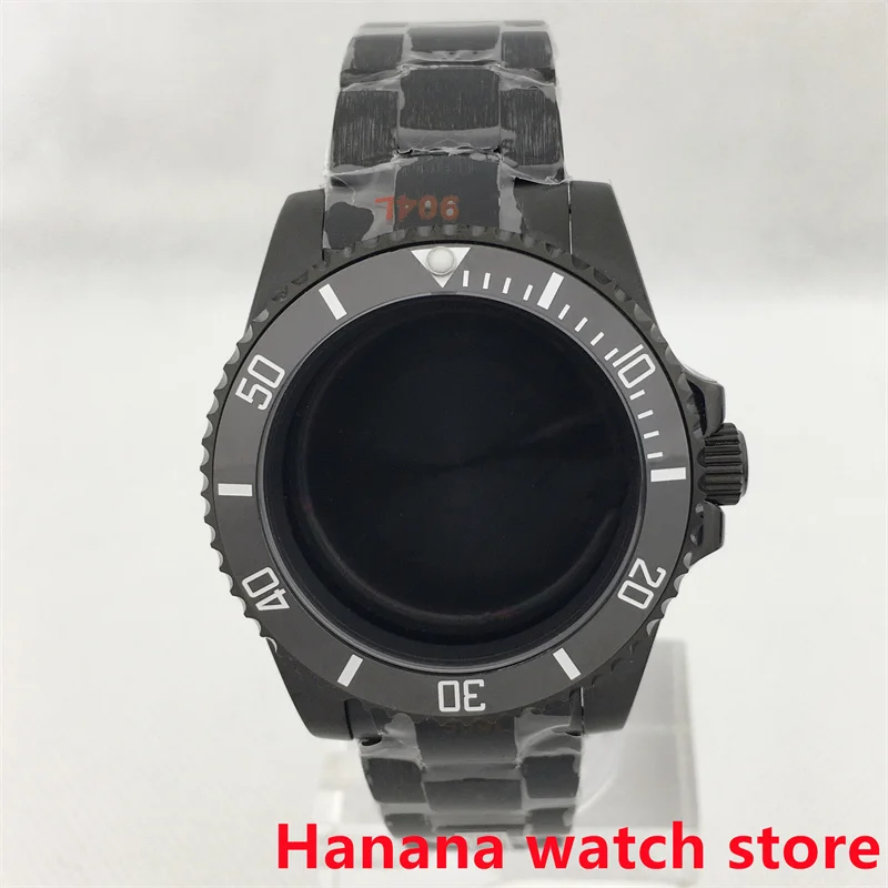 40mm PVD Black Shell Sapphire 904L bracelet NH35 NH36 ETA2824 2836 PT5000 Miyata Series DG2813 3804 Movement
40mm PVD Black Shell Sapphire 904L bracelet NH35 NH36 ETA2824 2836 PT5000 Miyata Series DG2813 3804 Movement