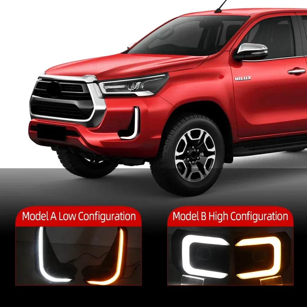 Новый! 2 шт. светодиодные дневные ходовые огни для Toyota Hilux Revo Rocco 2020 2021 2022 динамическое желтое реле поворота автомобиля 12 В светодиодный DRL
Новый! 2 шт. светодиодные дневные ходовые огни для Toyota Hilux Revo Rocco 2020 2021 2022 динамическое желтое реле поворота автомобиля 12 В светодиодный DRL