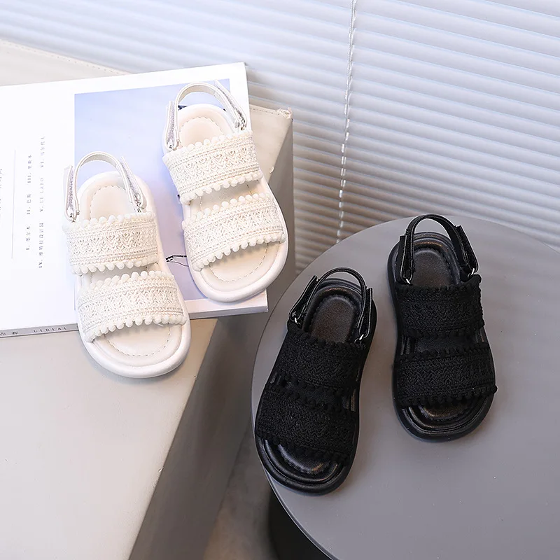 Kids Sandals Korean Style Fashion Girls Princess Shoes for Summer 2025 New Children Beach Shoes Soild Color Soft Sole Weave
Kids Sandals Korean Style Fashion Girls Princess Shoes for Summer 2025 New Children Beach Shoes Soild Color Soft Sole Weave