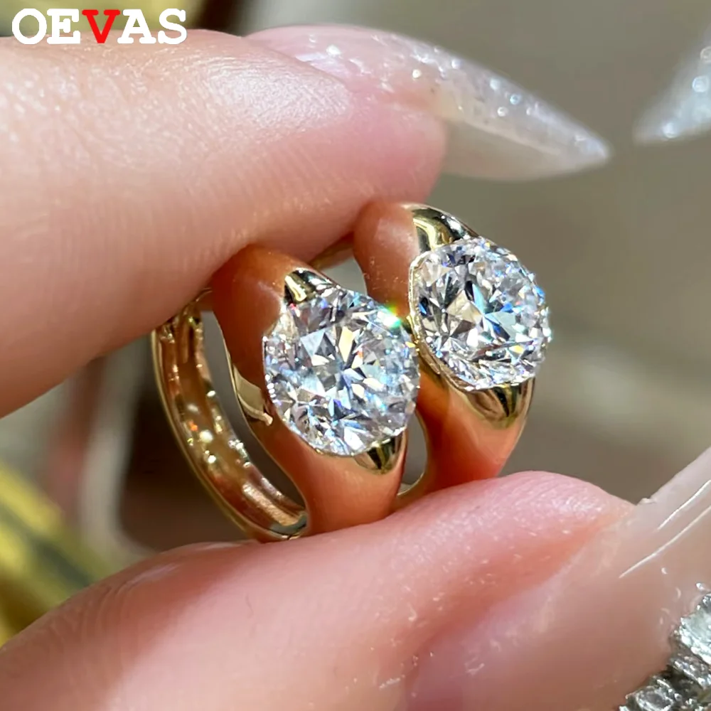 OEVAS 100% S925 Silver 1/2CT Moissanite Stud Earrings for Women D Color Lab Diamond Ear Buckle Sparkling Dianty Party Jewelry
OEVAS 100% S925 Silver 1/2CT Moissanite Stud Earrings for Women D Color Lab Diamond Ear Buckle Sparkling Dianty Party Jewelry