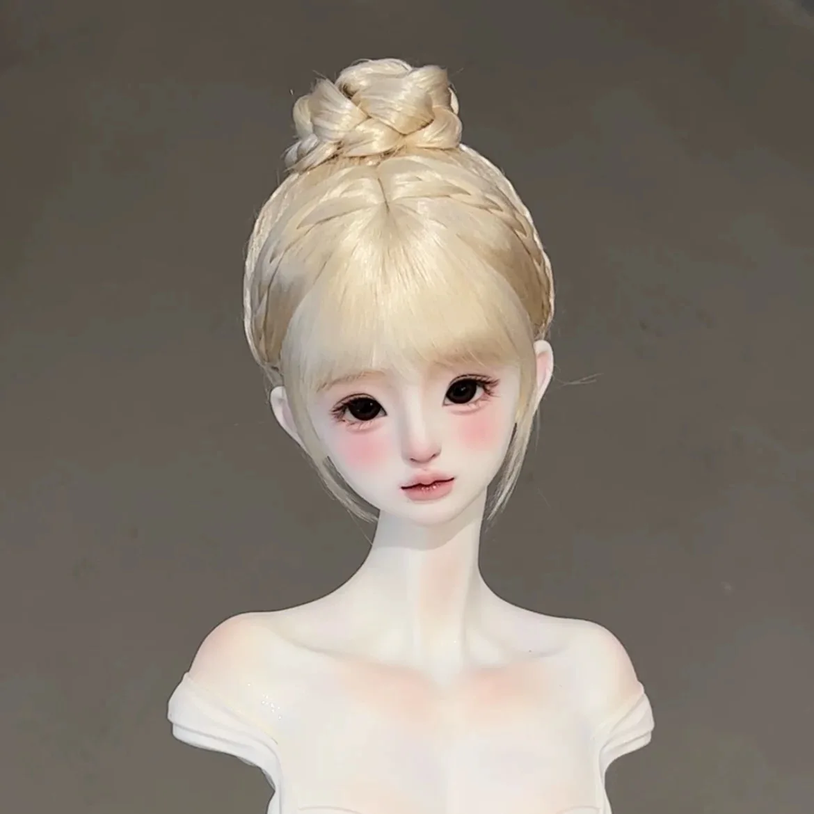 Hair For Doll Limited Edition Bun Head Wig Handmade 1/3 1/4 1/6 BJD Mohair Wig Free Shipping
Hair For Doll Limited Edition Bun Head Wig Handmade 1/3 1/4 1/6 BJD Mohair Wig Free Shipping