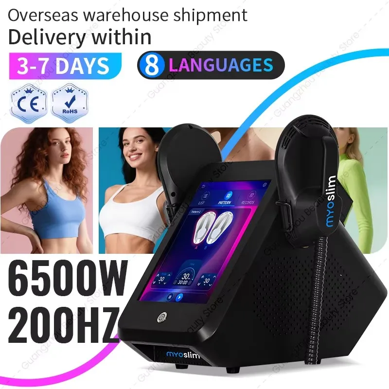 6500W EMS HI-EMT RF15Telsa 200HZ Body Slimming Machine Fat Burning Muscle Sculpting with EMS Technology
6500W EMS HI-EMT RF15Telsa 200HZ Body Slimming Machine Fat Burning Muscle Sculpting with EMS Technology