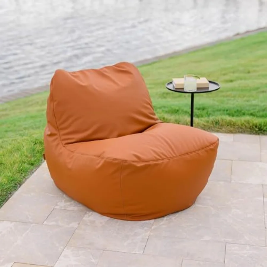 Outdoor Patio Chair: lightweight bean filling, silicone vegan leather, beige, weather-resistant and easy to clean
Outdoor Patio Chair: lightweight bean filling, silicone vegan leather, beige, weather-resistant and easy to clean