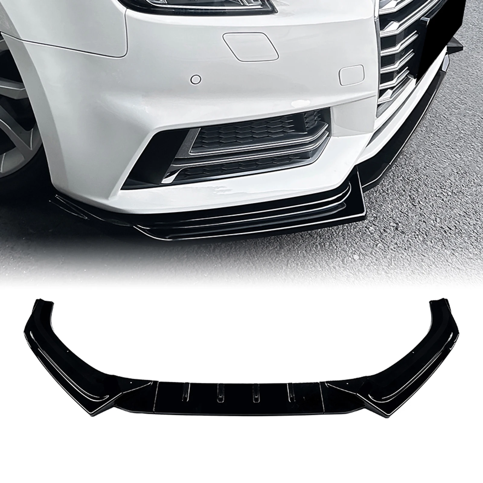 Front Bumper Spoiler Lip For Audi A4 B9 Sline 2017-2019 Gloss Black/Carbon Fiber Look Lower Splitter Blade Protector Body Kit
Front Bumper Spoiler Lip For Audi A4 B9 Sline 2017-2019 Gloss Black/Carbon Fiber Look Lower Splitter Blade Protector Body Kit