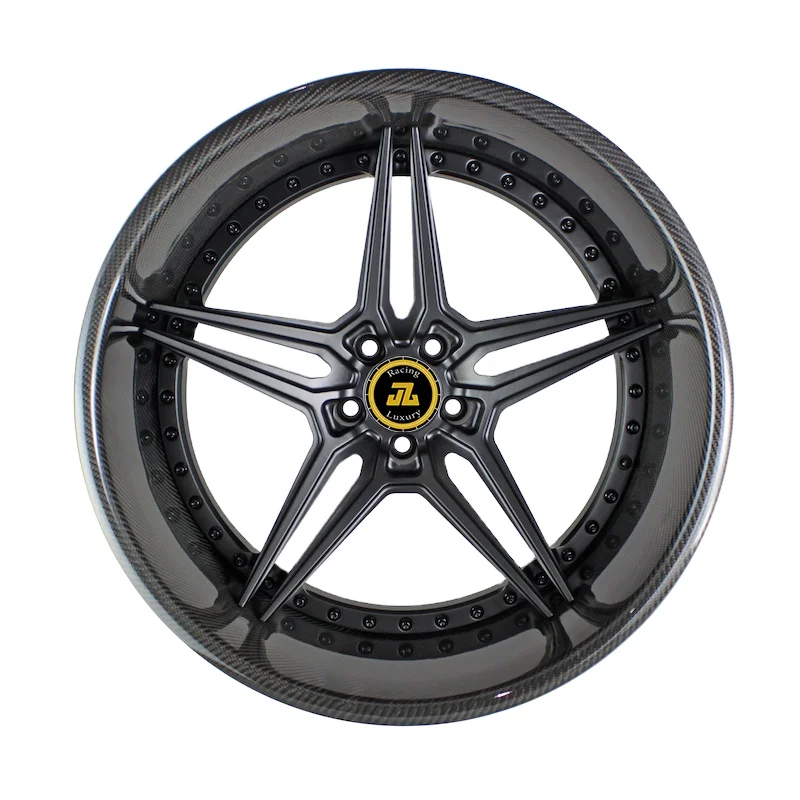 JZ CNC 3 Piece Forged Carbon Fiber Wheels 5x120/5x114.3/5x112 Custom Rim Full Et 50mm Aluminium Alloy New for Passenger Cars
JZ CNC 3 Piece Forged Carbon Fiber Wheels 5x120/5x114.3/5x112 Custom Rim Full Et 50mm Aluminium Alloy New for Passenger Cars