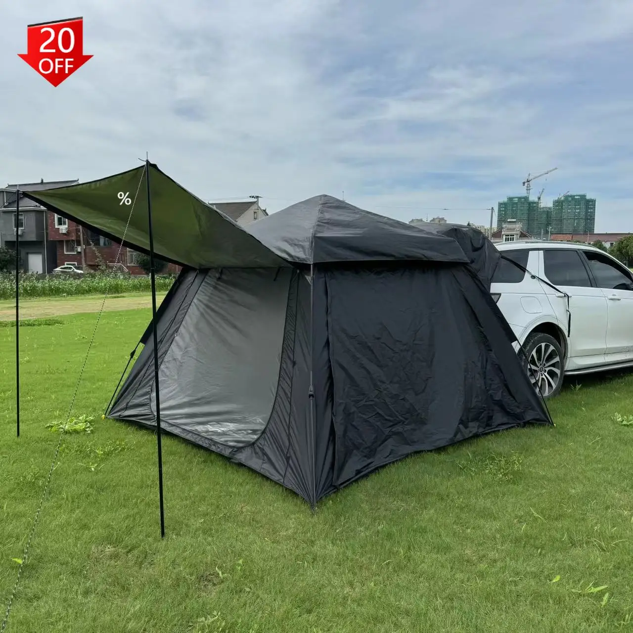 Portable Double Layer Tent Fully Automatic Quick-Open No-Build Rear Car Tent Waterproof Oxford for Beach Camping Outdoor Style
Portable Double Layer Tent Fully Automatic Quick-Open No-Build Rear Car Tent Waterproof Oxford for Beach Camping Outdoor Style