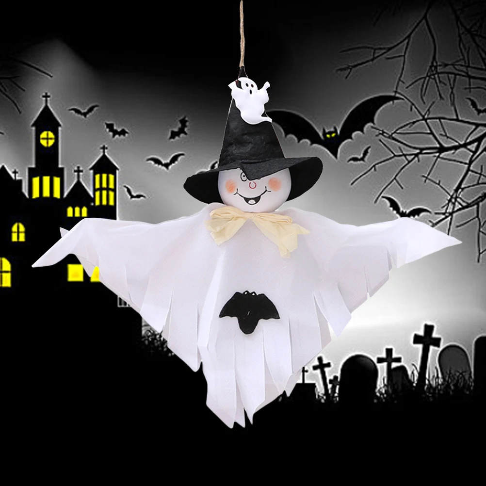 Halloween Ghost Hanging Decor Ornaments Pendants Hanging Supplies for Party Bar Mall Decoration-White-(Random Color for Hat
Halloween Ghost Hanging Decor Ornaments Pendants Hanging Supplies for Party Bar Mall Decoration-White-(Random Color for Hat