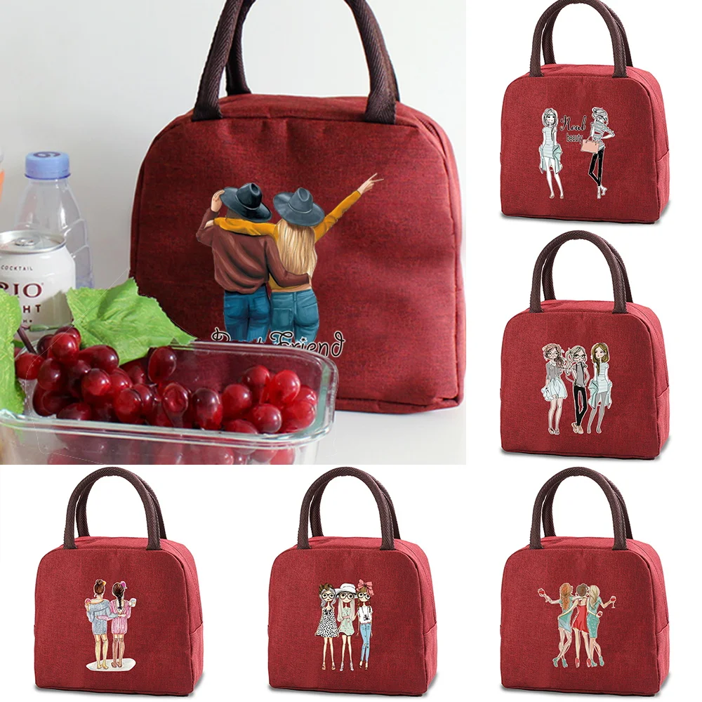 New Friends Printing Lunch Bag Canvas Lunch Box Bag Picnic Canvas Small Handbags Insulated Dinner Bag Container Food Cooler Bags
New Friends Printing Lunch Bag Canvas Lunch Box Bag Picnic Canvas Small Handbags Insulated Dinner Bag Container Food Cooler Bags