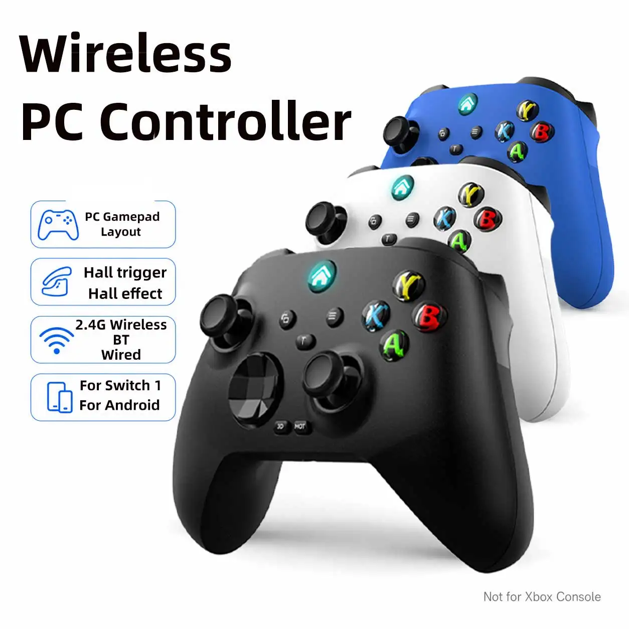 PC Game Controller for PC Switch Android Steam Gamepad Hall Trigger Turbo Macro Programmable Joystick for Laptop Tablet
PC Game Controller for PC Switch Android Steam Gamepad Hall Trigger Turbo Macro Programmable Joystick for Laptop Tablet