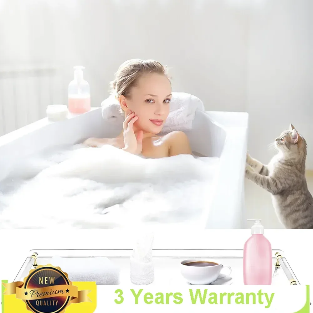 Bymaocar Bath Tray Table Bathtub Caddy Tray Over The Tub Shelf Large Capacity Bathroom Storage Holder Environmentally Friendly
Bymaocar Bath Tray Table Bathtub Caddy Tray Over The Tub Shelf Large Capacity Bathroom Storage Holder Environmentally Friendly