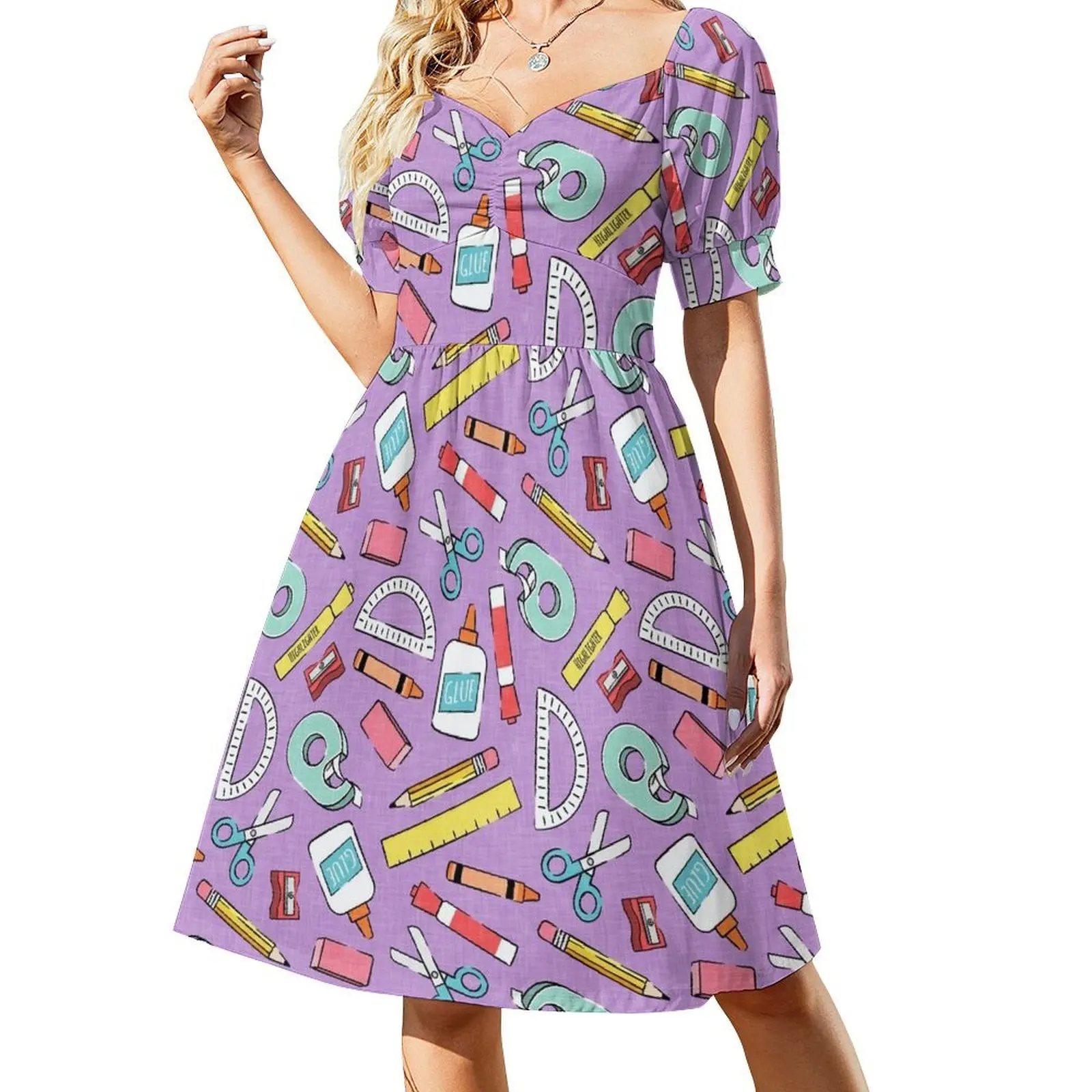 school supplies - back to school - teacher - purple Dress womans clothing Women's summer suit dress for woman
school supplies - back to school - teacher - purple Dress womans clothing Women's summer suit dress for woman