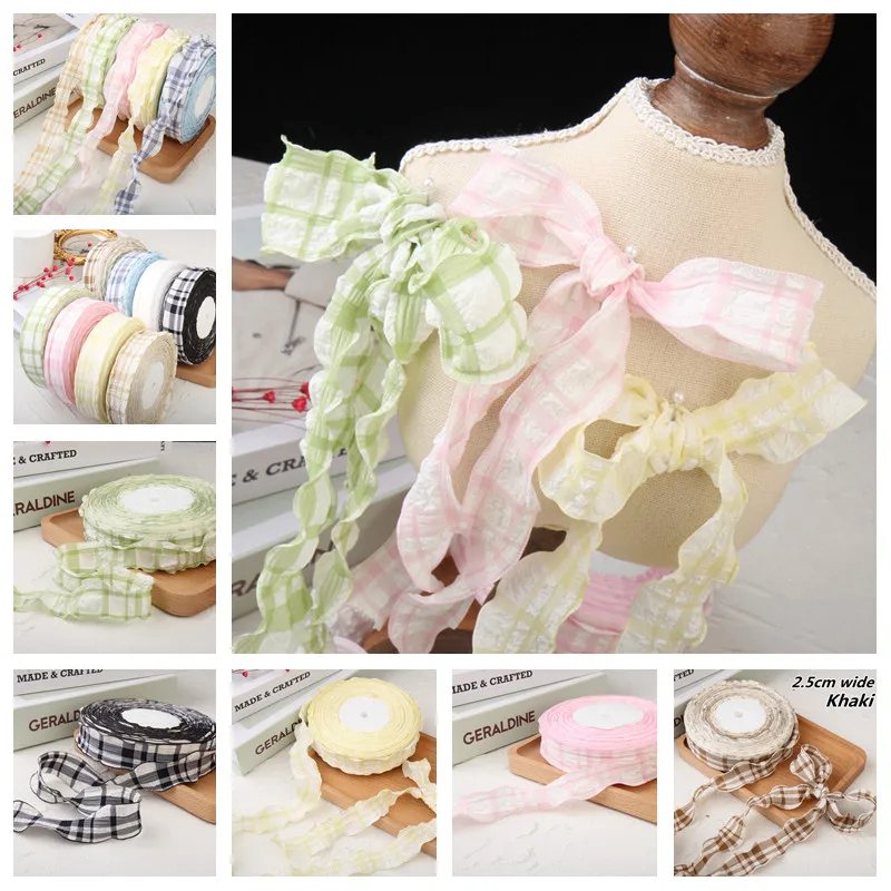 Cotton fabric plaid wavy edge lace barcode DIY headwear gift box clothing frame bow knot production material pet supplies ribbon
Cotton fabric plaid wavy edge lace barcode DIY headwear gift box clothing frame bow knot production material pet supplies ribbon