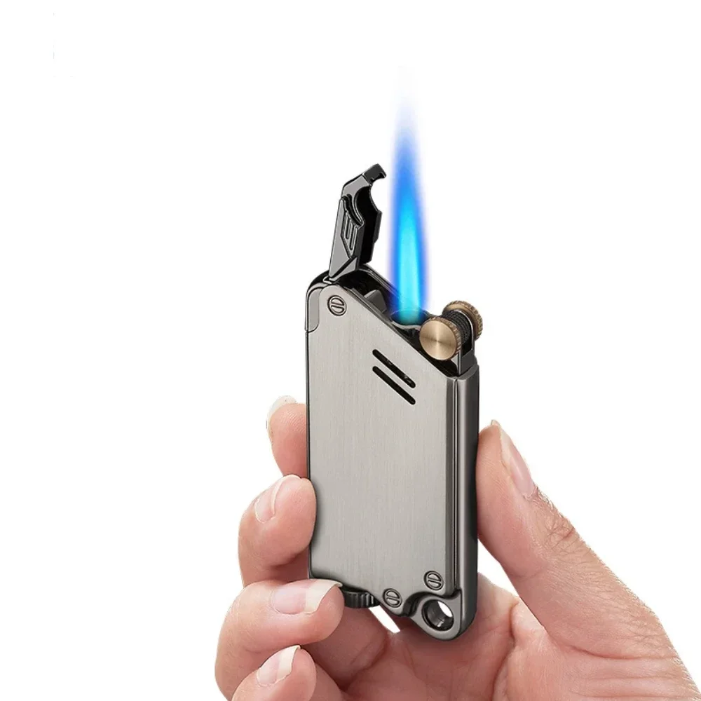 Metal Grinding Wheel Inflatable Jet Torch, Blue Flame, Windproof, Refill Lighter, Personality Creativity Smoking Accessories
Metal Grinding Wheel Inflatable Jet Torch, Blue Flame, Windproof, Refill Lighter, Personality Creativity Smoking Accessories