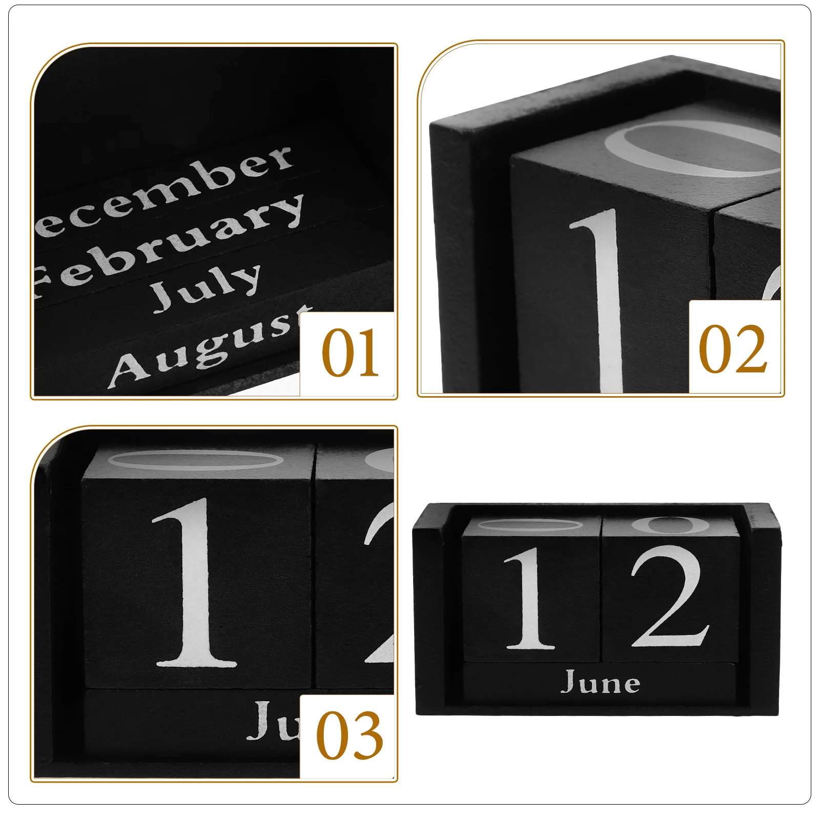 Decorative Block Calendar Wooden Desktop Decoration Box Indoor Black Perpetual Flip for Office
Decorative Block Calendar Wooden Desktop Decoration Box Indoor Black Perpetual Flip for Office