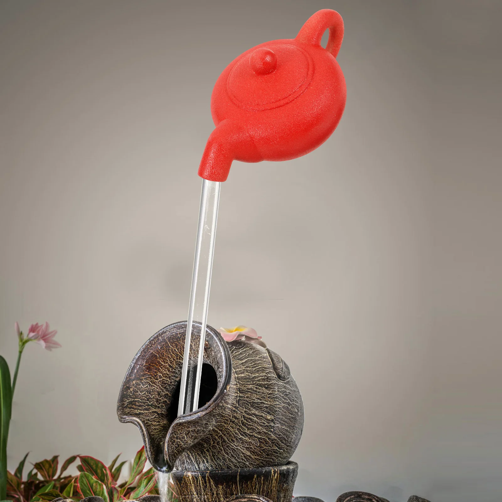 1 set Floating Teapot 13cm Red Ceramic Fountain Decorative Invisible Flowing Spout Desktop Home Ornament
1 set Floating Teapot 13cm Red Ceramic Fountain Decorative Invisible Flowing Spout Desktop Home Ornament
